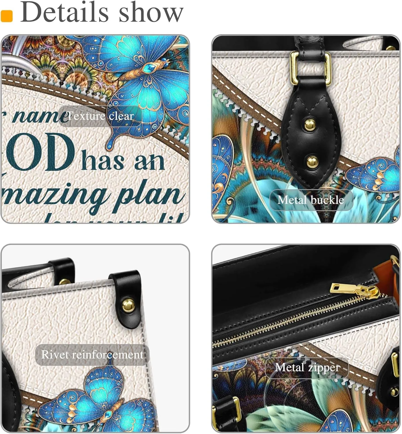 Personalized Leather Handbag for Women – Matching Purse and Wallet Set – Custom Name Church Bags, Mother's Day Gift
