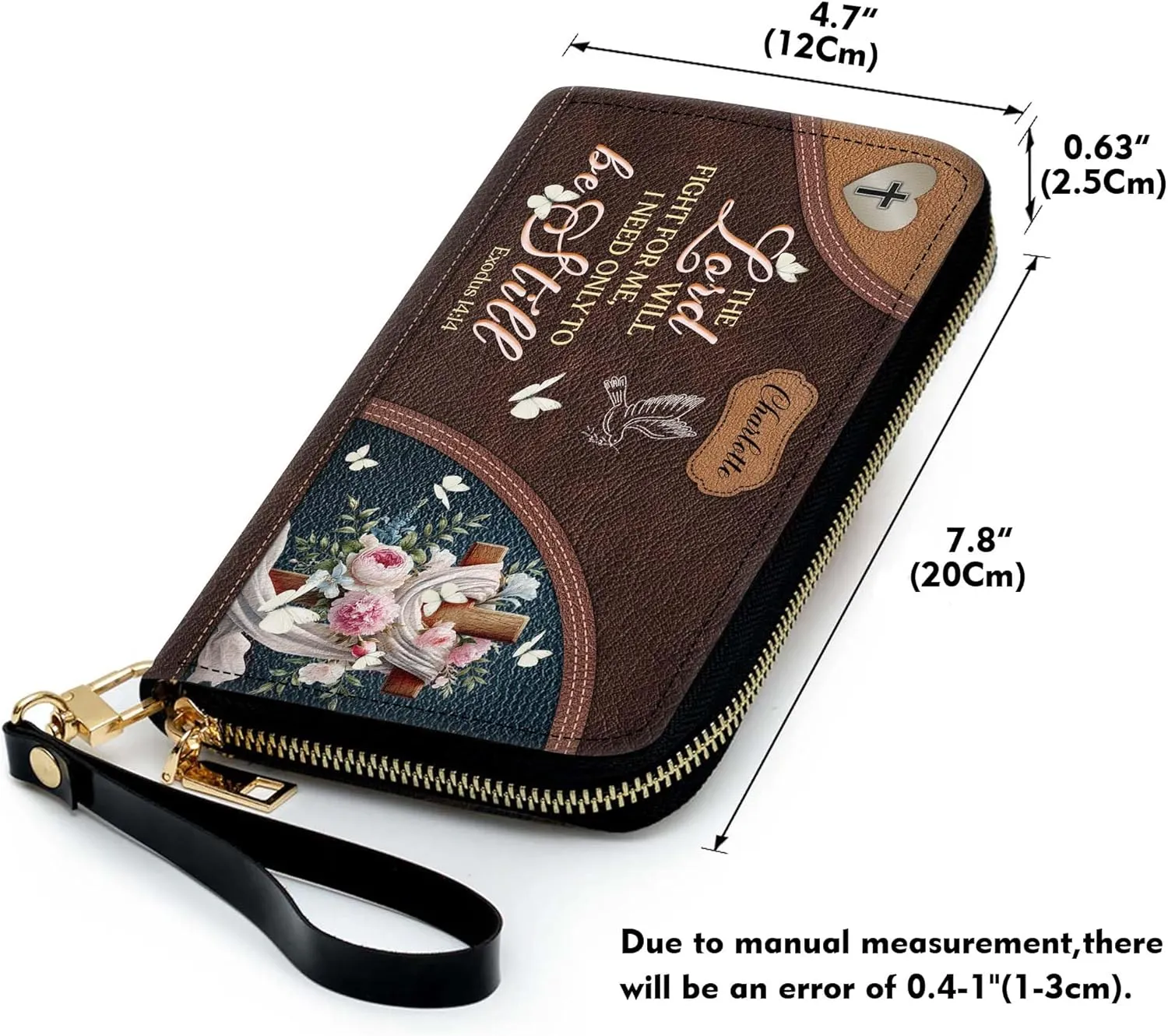 Personalized Leather Handbag for Women – Matching Purse and Wallet Set – Custom Name Church Bags, Mother's Day Gift