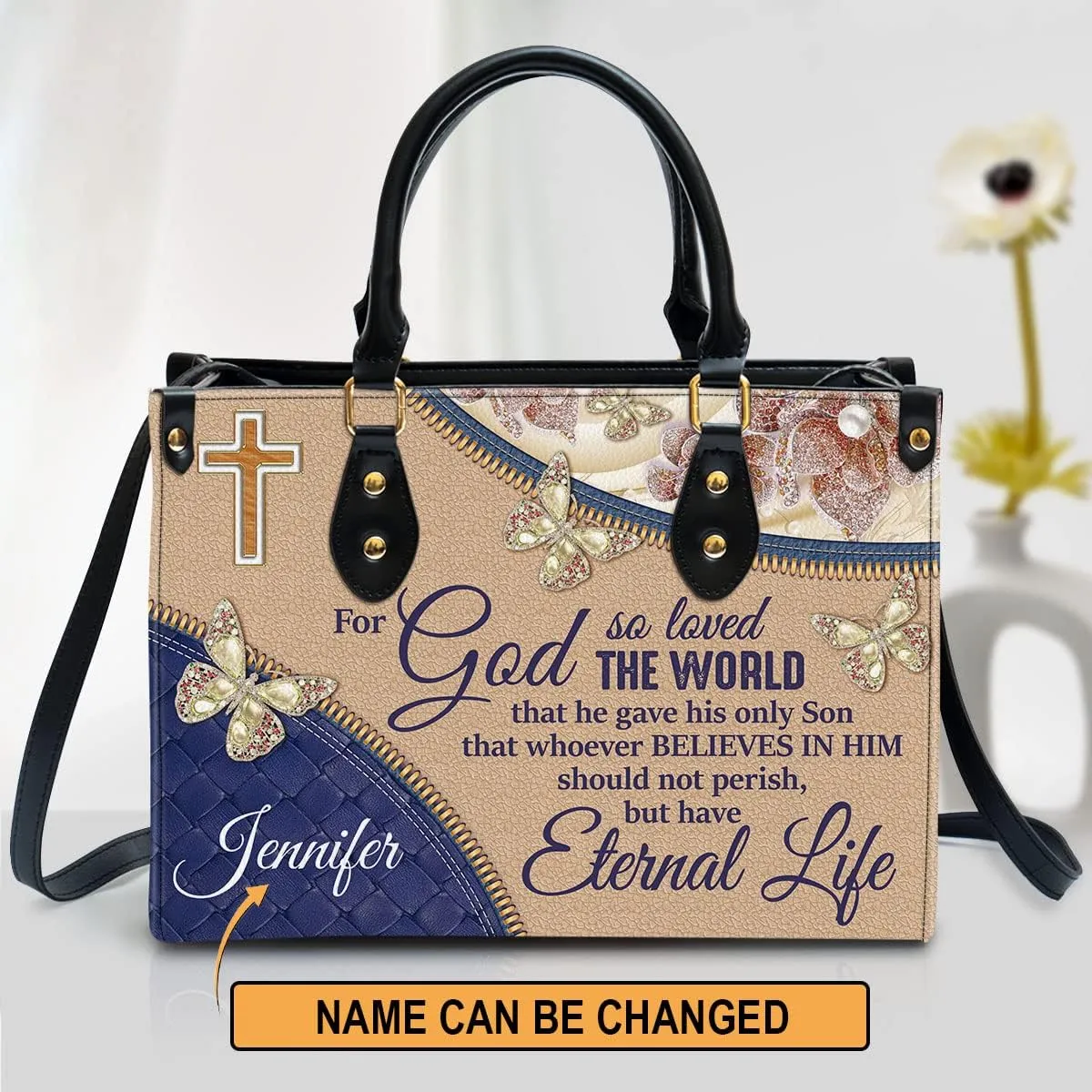 Personalized Leather Handbags For Women - Christmas Gifts For Women - Christian Gifts