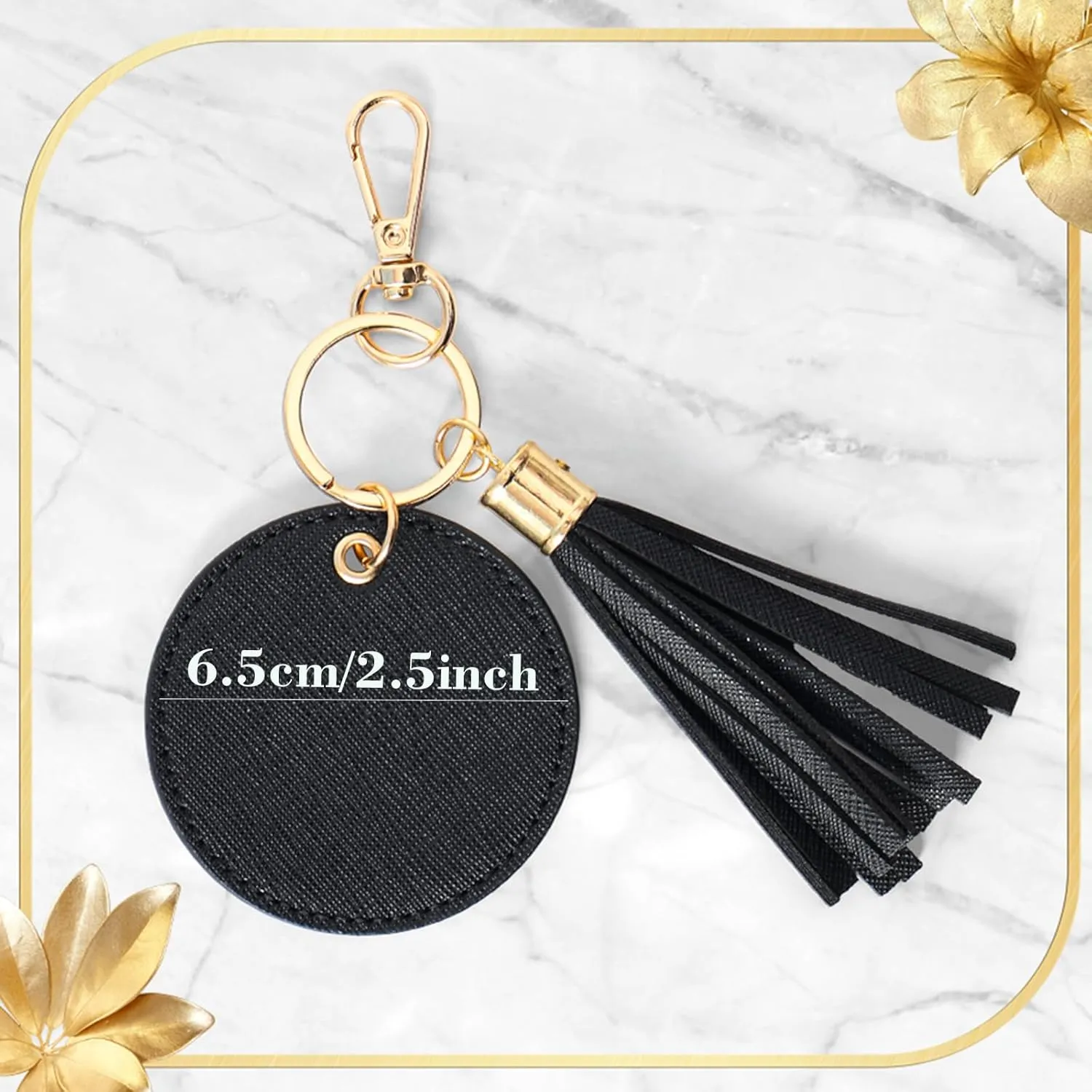 Personalized Leather Keychain Custom Name&Letters Key chain Personalized Key Chain with Tassel for Women Girl