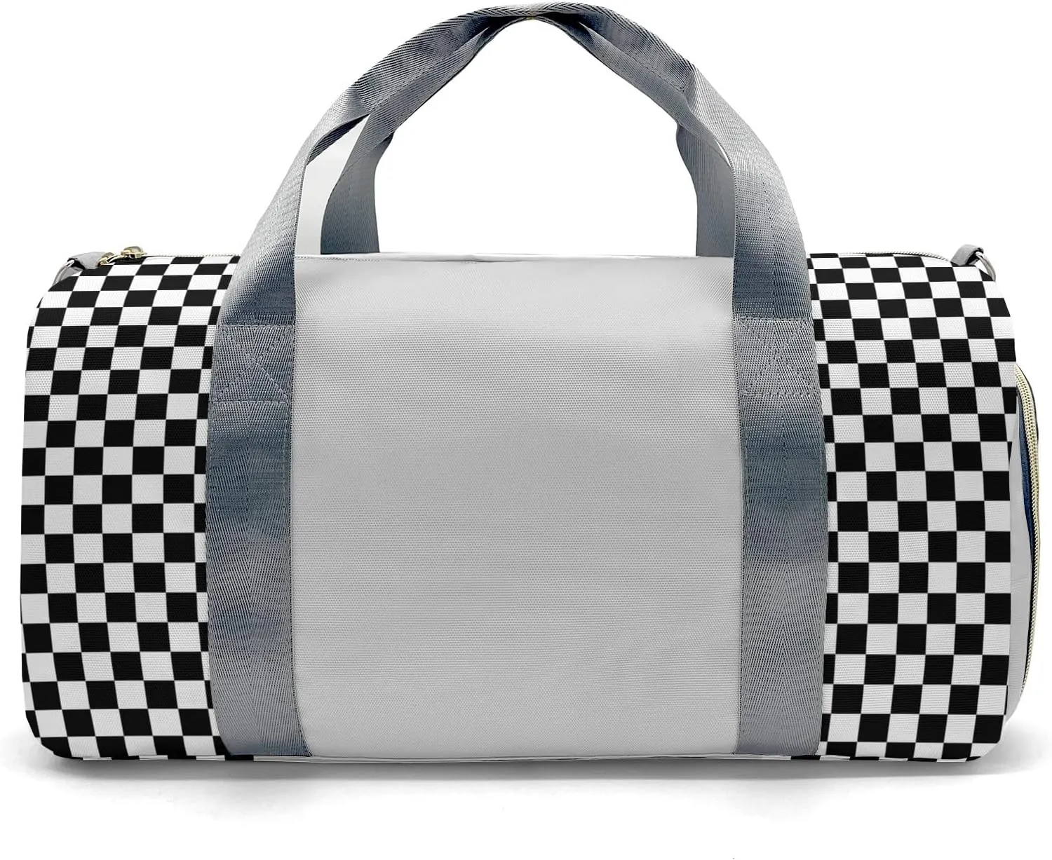 Personalized Luggage Bag Grey Customized Travel Bag with Name Sports Bag Dance Bag Weekend Vacation Gym Bag