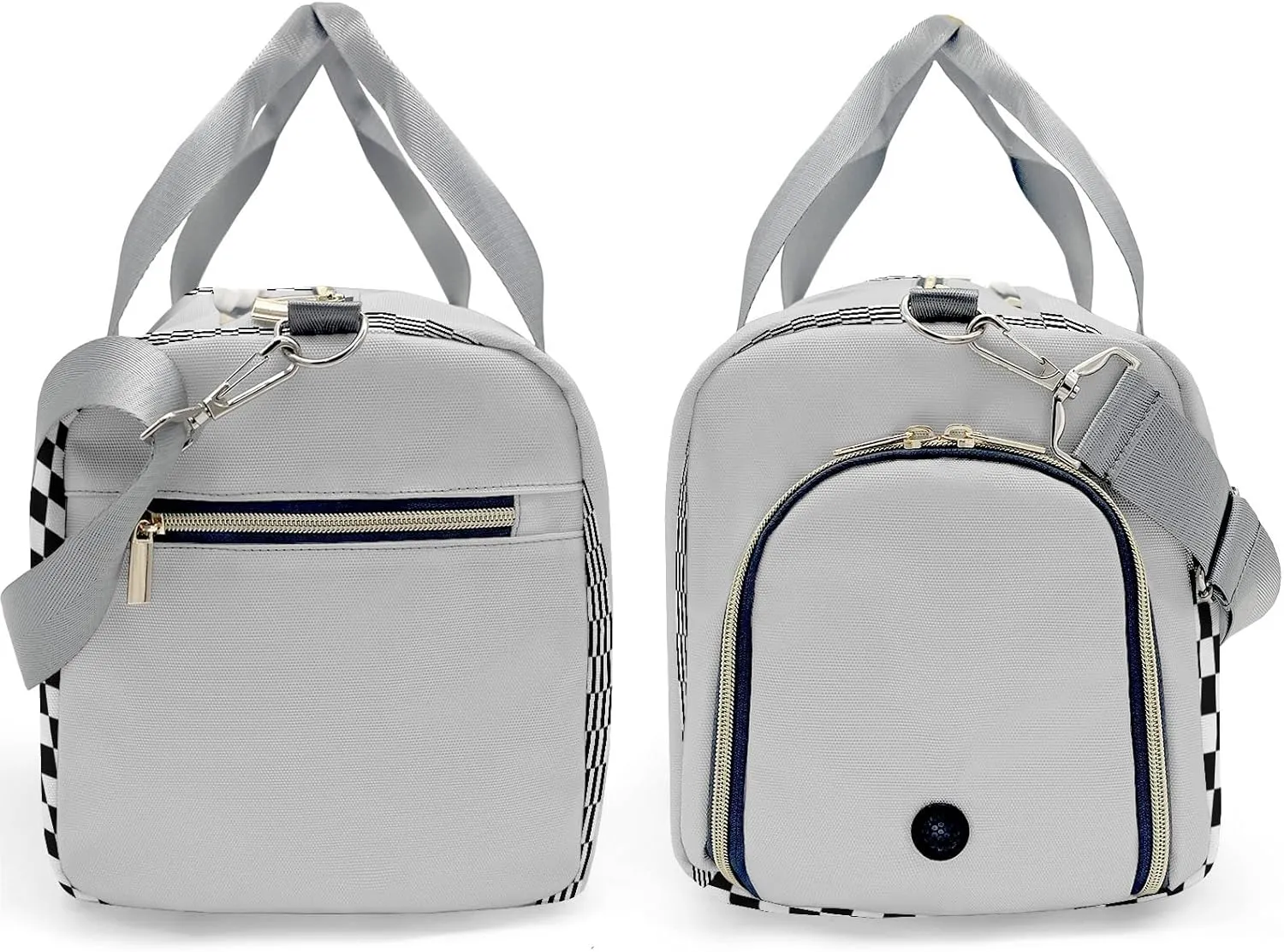 Personalized Luggage Bag Grey Customized Travel Bag with Name Sports Bag Dance Bag Weekend Vacation Gym Bag