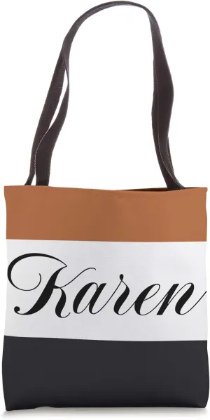 Personalized Name Karen Employee Bridal Birthday Gifts Tote Bag