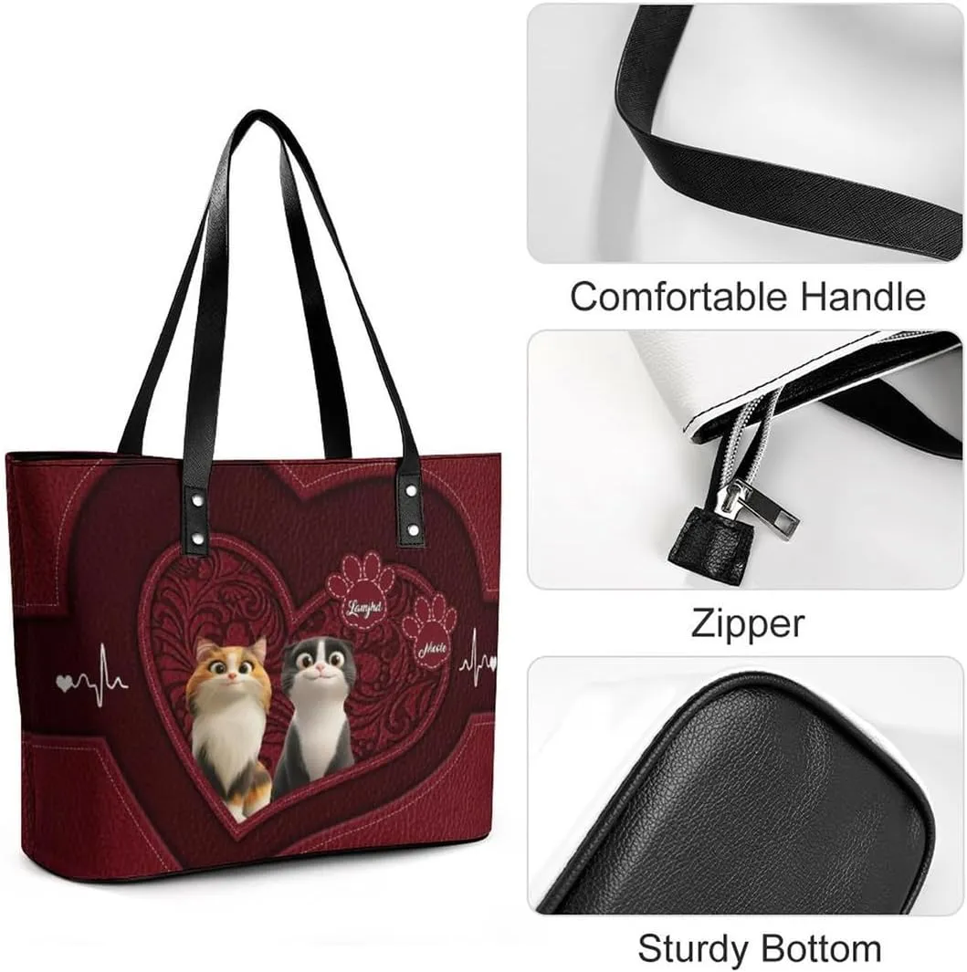 Personalized Shoulder Bag Custom Names Mothers Day Handbag Large Capacity Handbag Gift for Grandmother Mom Mother