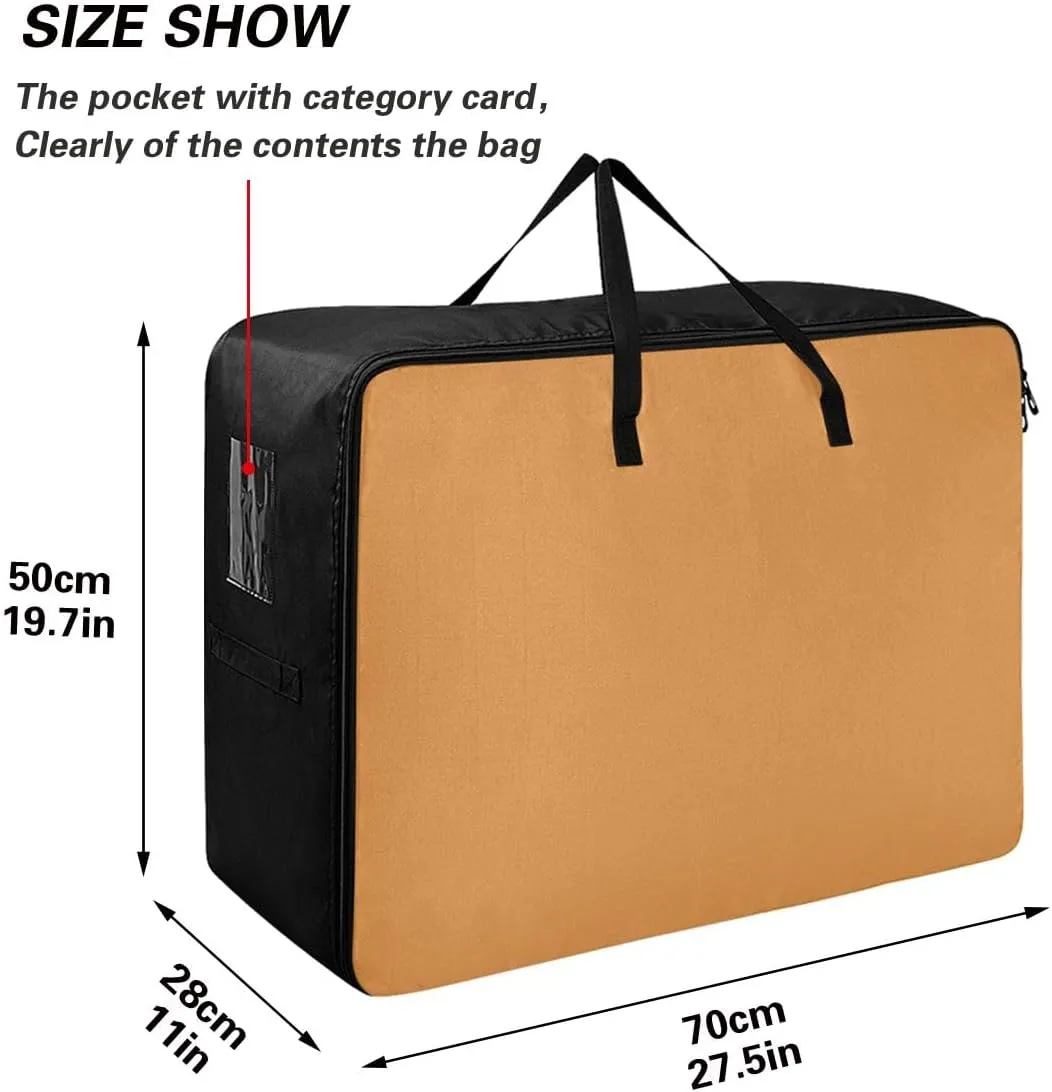 Peru Storage Bag Bedding Storage Containers with Handles Zippered Storage Bag for Moving