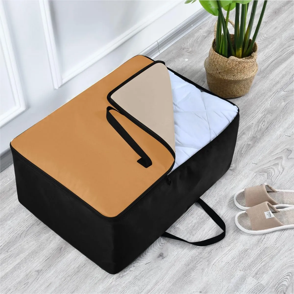 Peru Storage Bag Bedding Storage Containers with Handles Zippered Storage Bag for Moving