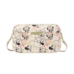 Petunia Pickle Bottom Companion Diaper Clutch with Fold-Out Changing Pad, For On-The-Go Parents, Fits Baby Essentials, Lightweight & Easy To Clean (Shimmery Minnie Mouse)