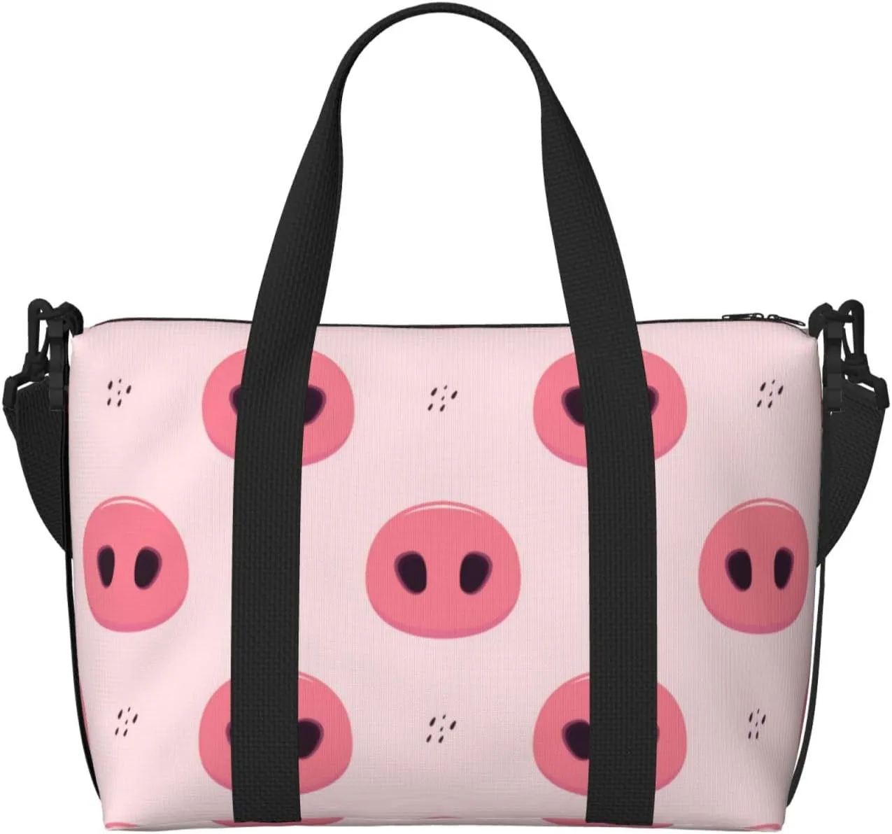 Pig Noses Travel Bag for Women Men Weekender Bags Carry on Overnight Bag Tote Bag Yoga Gym Bag for Gym, Work, Weekend, Travel, Personal Items