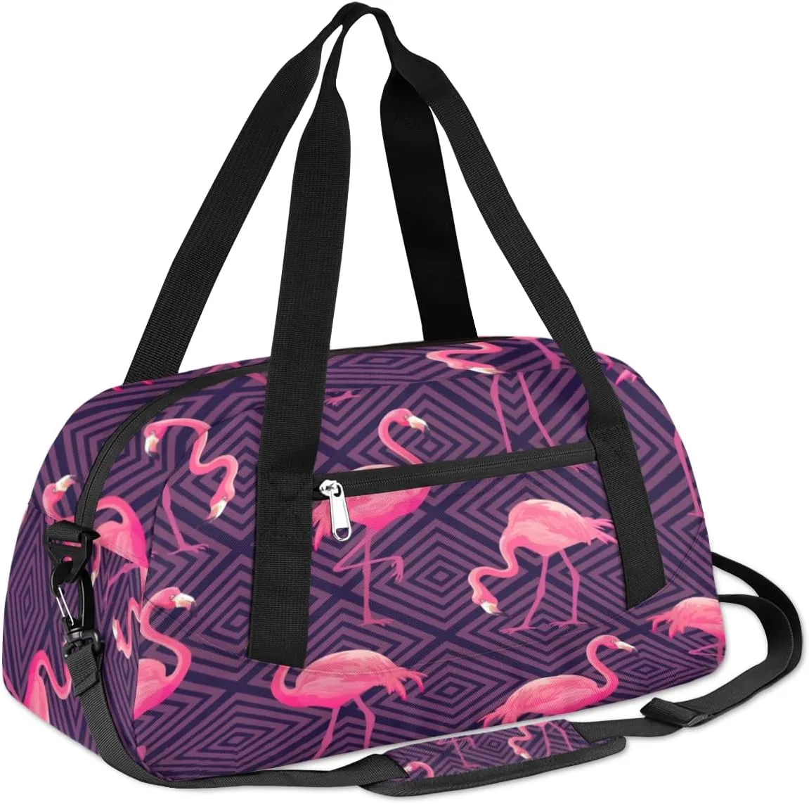 Pink Flamingos Gym Bag, Duffle Bag, Weekender Bag, Duffel Bag, Overnight Bag, Travel Duffel Bag, Dance Bag, Tote Bag, Beach Bag, Pool Bag, Gym Duffle Bag, Carry on Bag