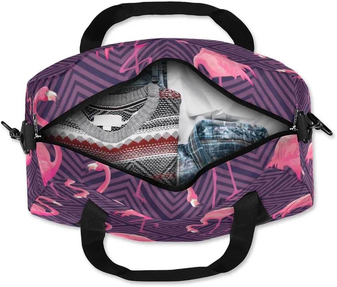 Pink Flamingos Gym Bag, Duffle Bag, Weekender Bag, Duffel Bag, Overnight Bag, Travel Duffel Bag, Dance Bag, Tote Bag, Beach Bag, Pool Bag, Gym Duffle Bag, Carry on Bag