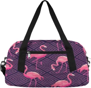 Pink Flamingos Gym Bag, Duffle Bag, Weekender Bag, Duffel Bag, Overnight Bag, Travel Duffel Bag, Dance Bag, Tote Bag, Beach Bag, Pool Bag, Gym Duffle Bag, Carry on Bag