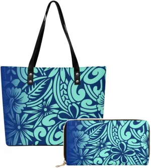 Polynesian Vintage Art Women'S Tote And Purse Custom Women'S Bags Large Capacity Appear Stylish Shoulder Bags