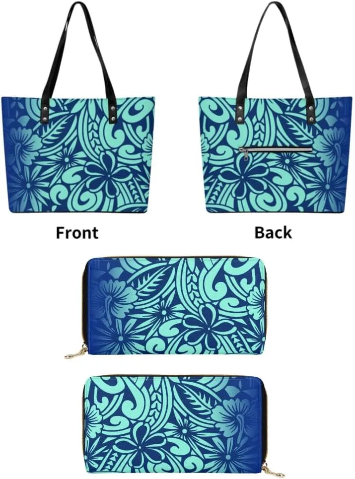 Polynesian Vintage Art Women'S Tote And Purse Custom Women'S Bags Large Capacity Appear Stylish Shoulder Bags
