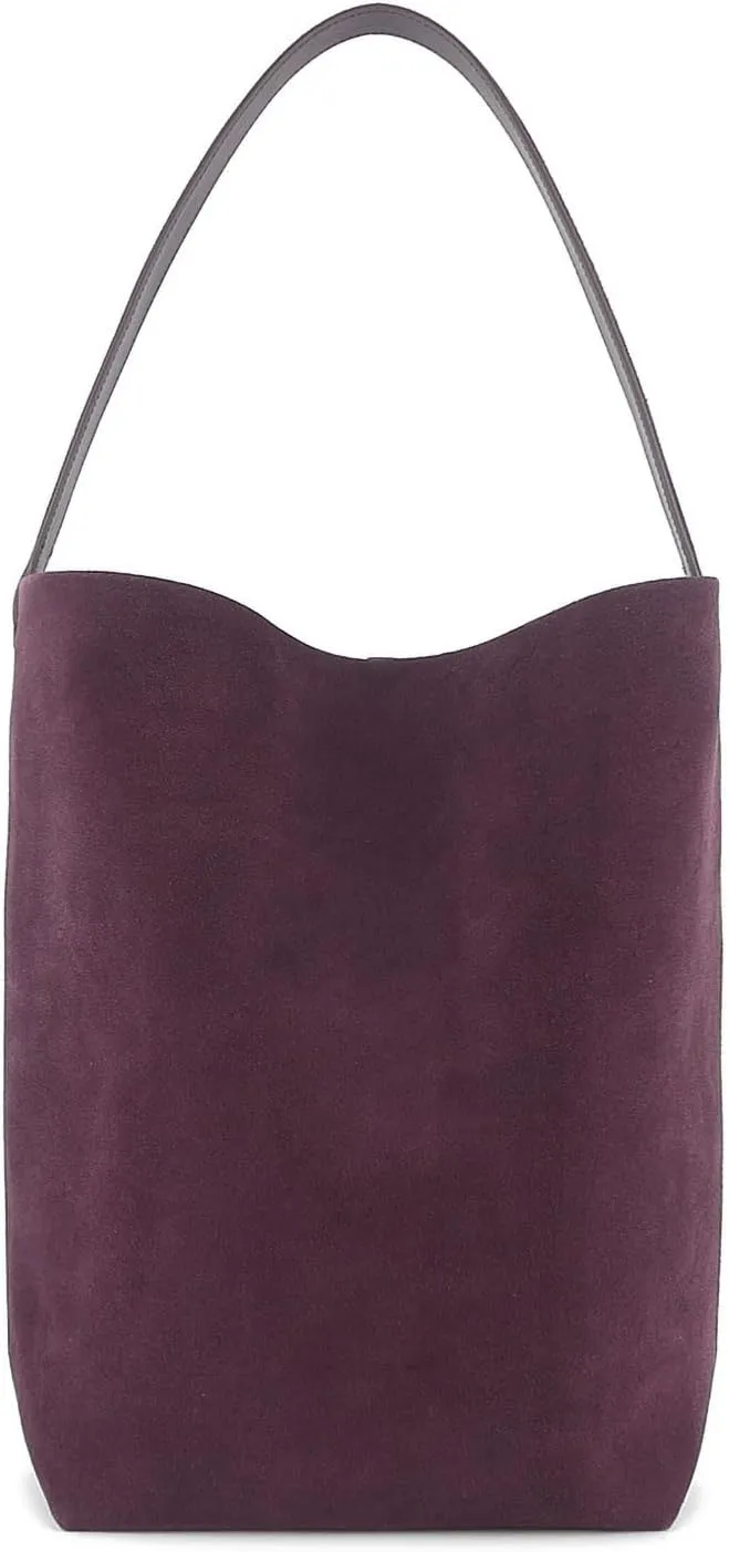 Premium Genuine Leather Bucket Tote Bag for Women - Large Shoulder Tote Handbag