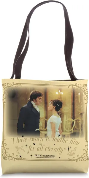 Pride & Prejudice I Have Sworn to Loathe Him Two Sided Tote Bag