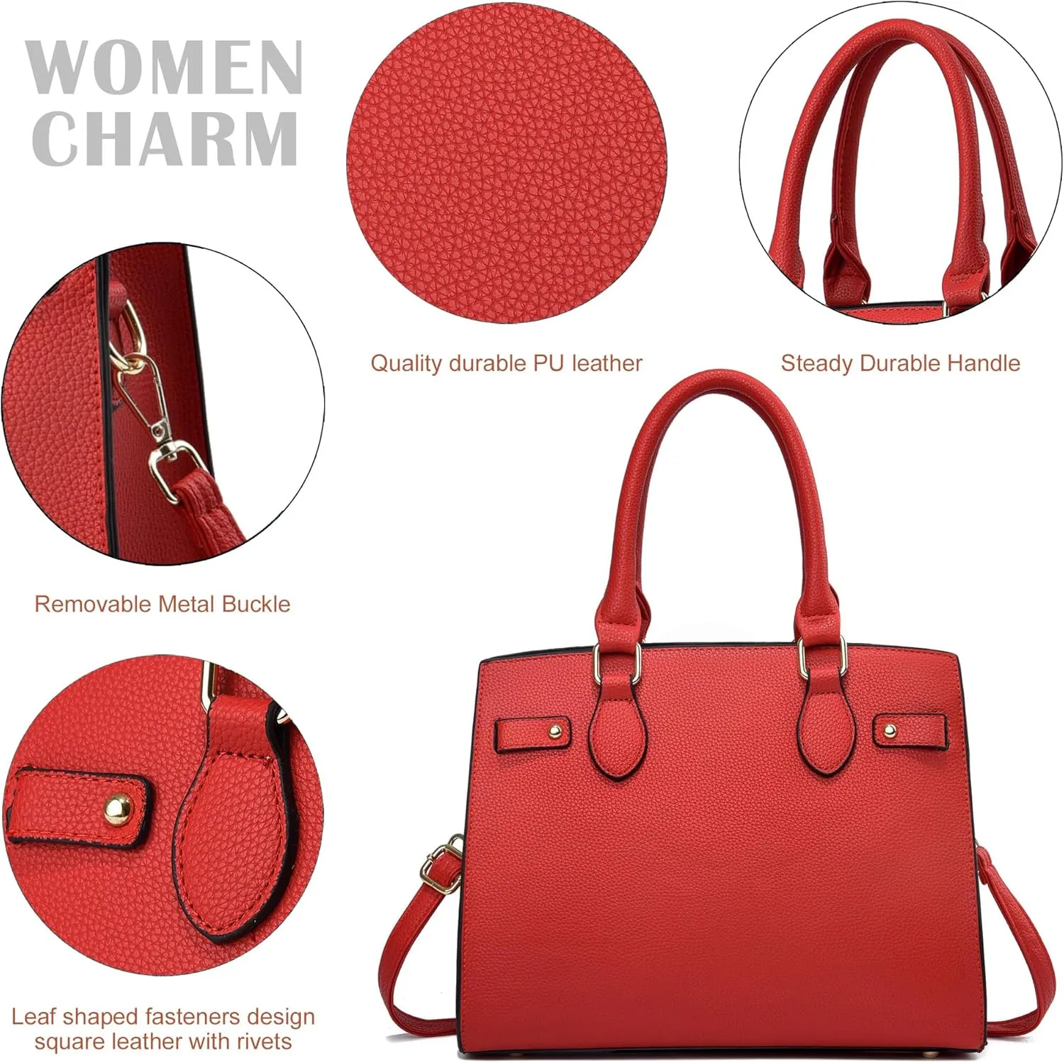 Purses and Handbags for Women Satchel Fashion Ladies Top Handle Shoulder Tote Bags