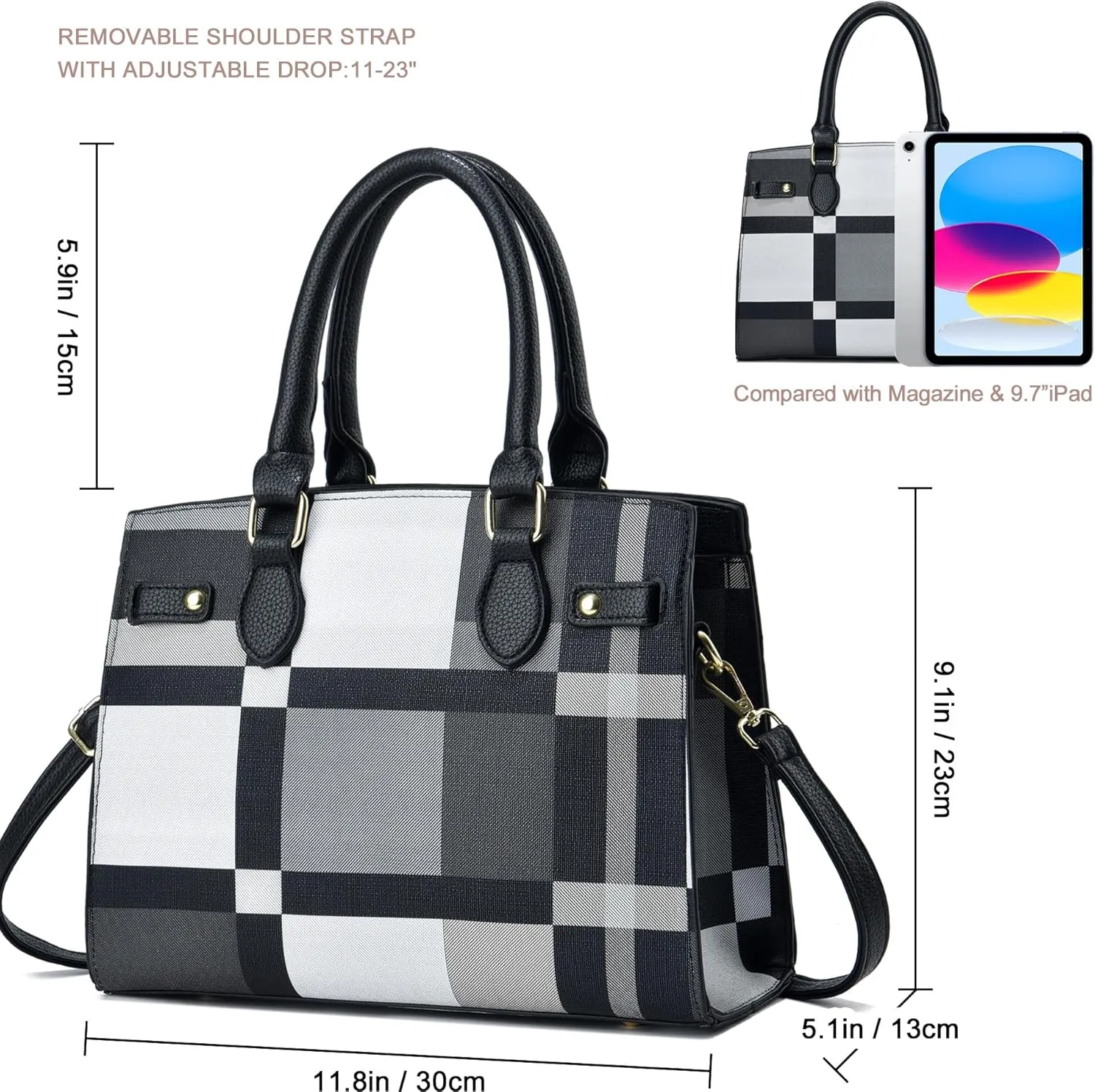 Purses and Handbags for Women Satchel Fashion Ladies Top Handle Shoulder Tote Bags