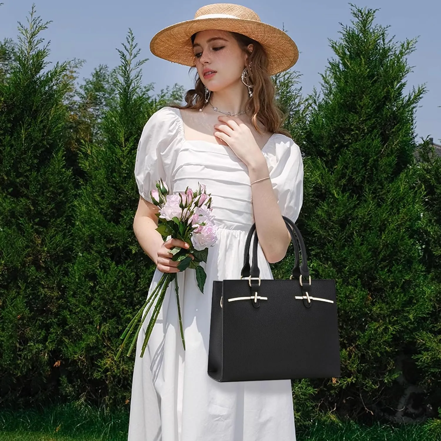 Purses for Women Crossbody Bags for Womens Shoulder Handbags PU Leather Tote Bag Top Handle Purse