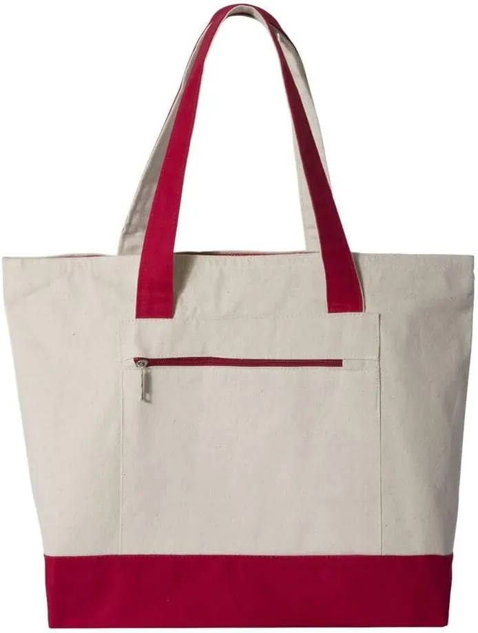 Q-Tees 19L Zippered Tote - Q1300