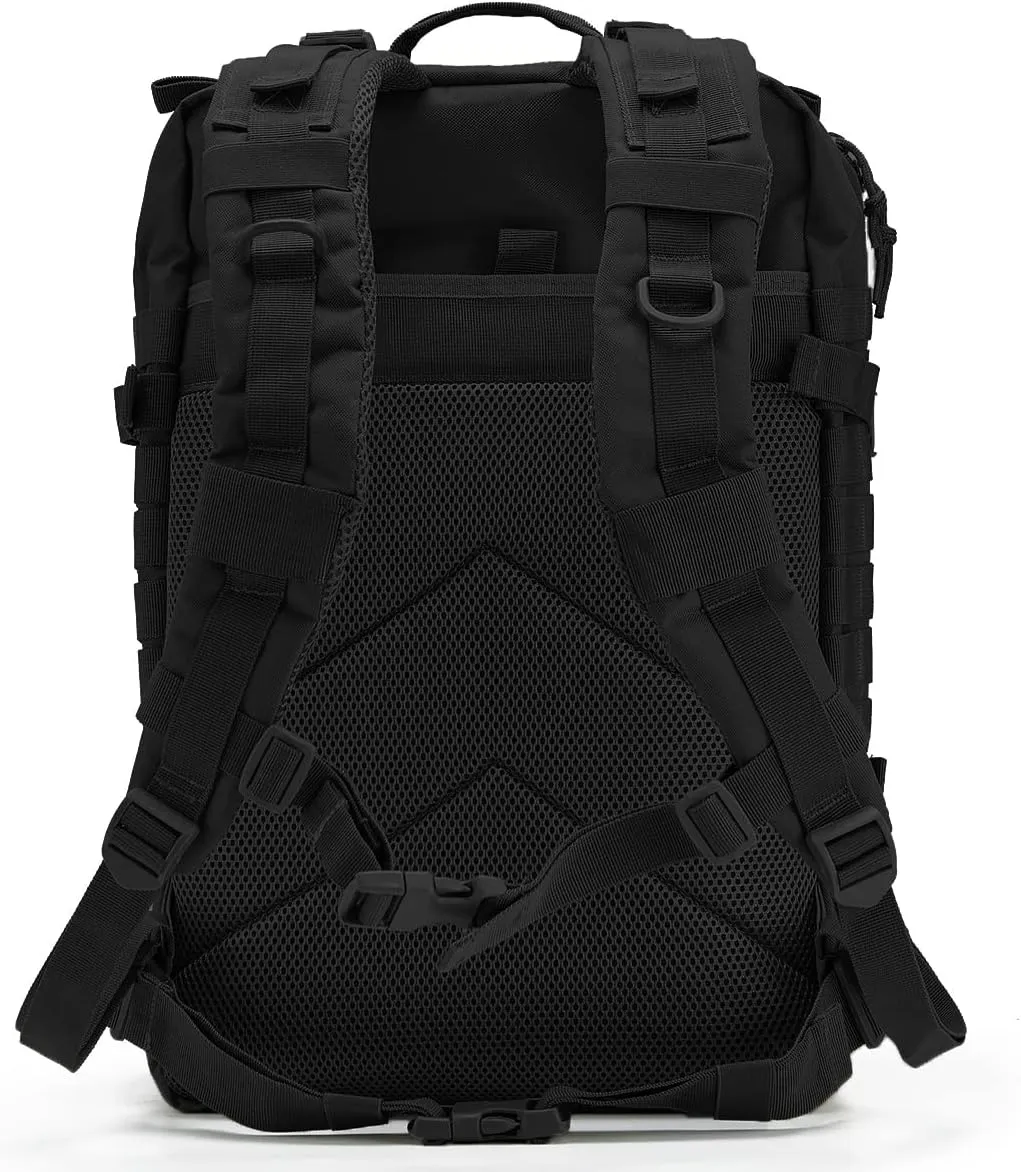QT&QY 45L Military Tactical Backpacks For Men Camping Hiking Trekking Daypack Bug Out Bag Lage MOLLE 3 Day Assault Pack