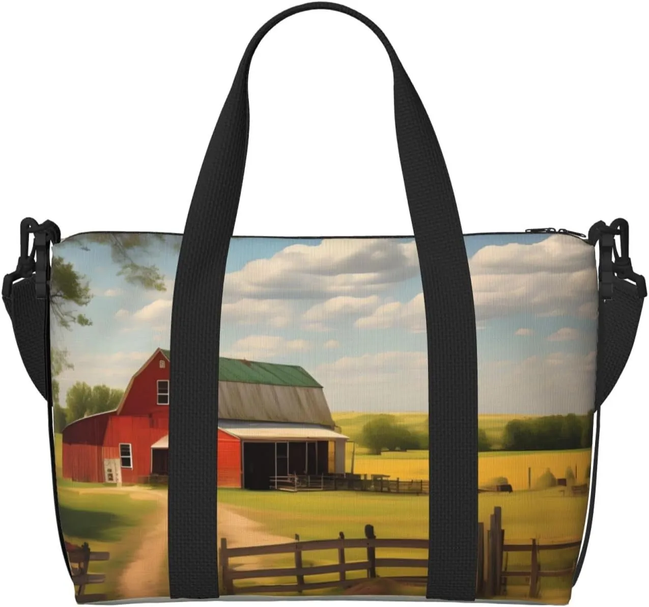 Ranch View Hand Travel Bag. For Men And Women. Durable Material And Stylish Design, Suitable For Business And Leisure Travel.