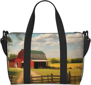 Ranch View Hand Travel Bag. For Men And Women. Durable Material And Stylish Design, Suitable For Business And Leisure Travel.