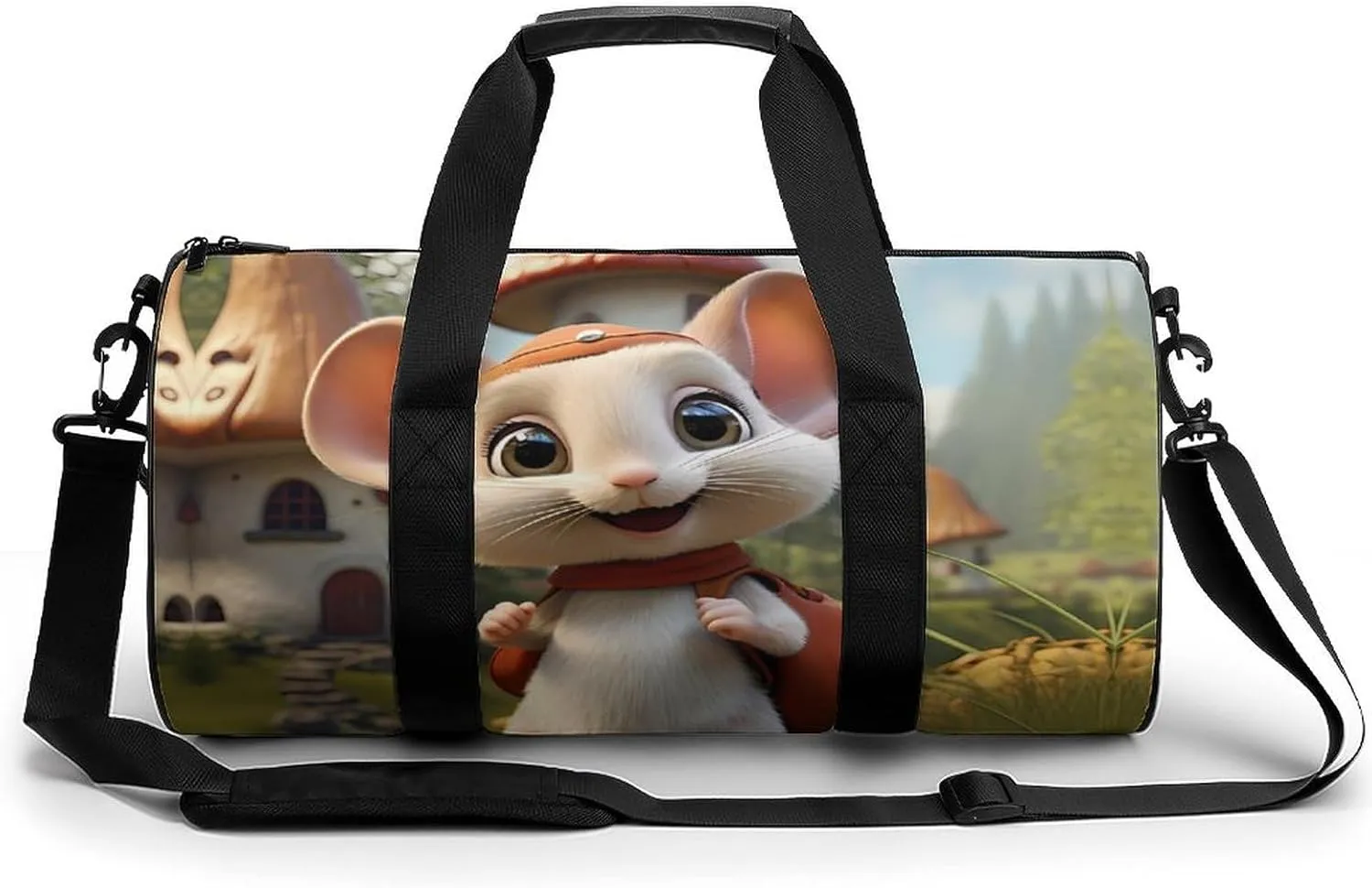 Rat Sports Gym Bag Durable Workout Bags Travel Duffel Bags Yoga Exercise Bag for Women Men