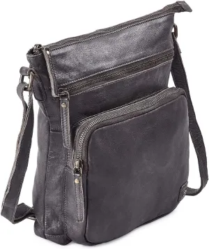 Real Leather Crossbody Bags Purses for Women Shoulder Handbags Crossover Handmade Stylish Trendy Pocketbook