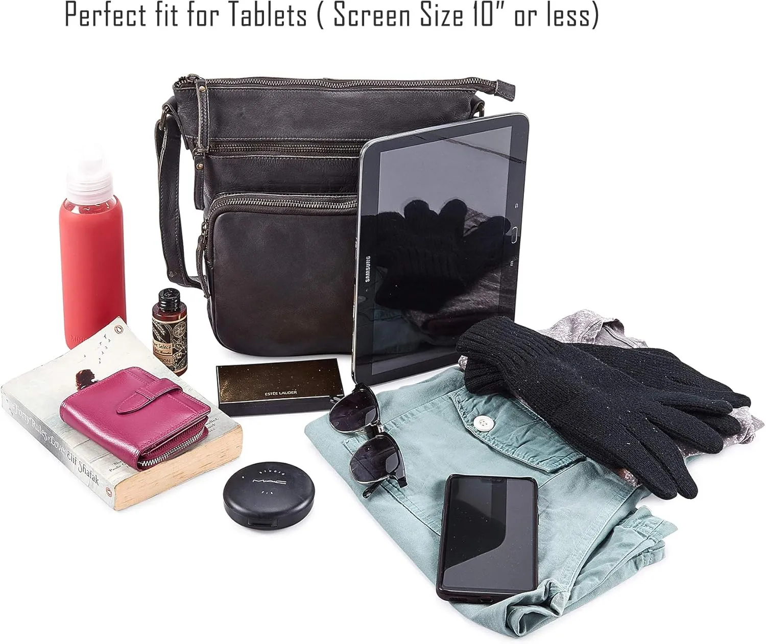 Real Leather Crossbody Bags Purses for Women Shoulder Handbags Crossover Handmade Stylish Trendy Pocketbook