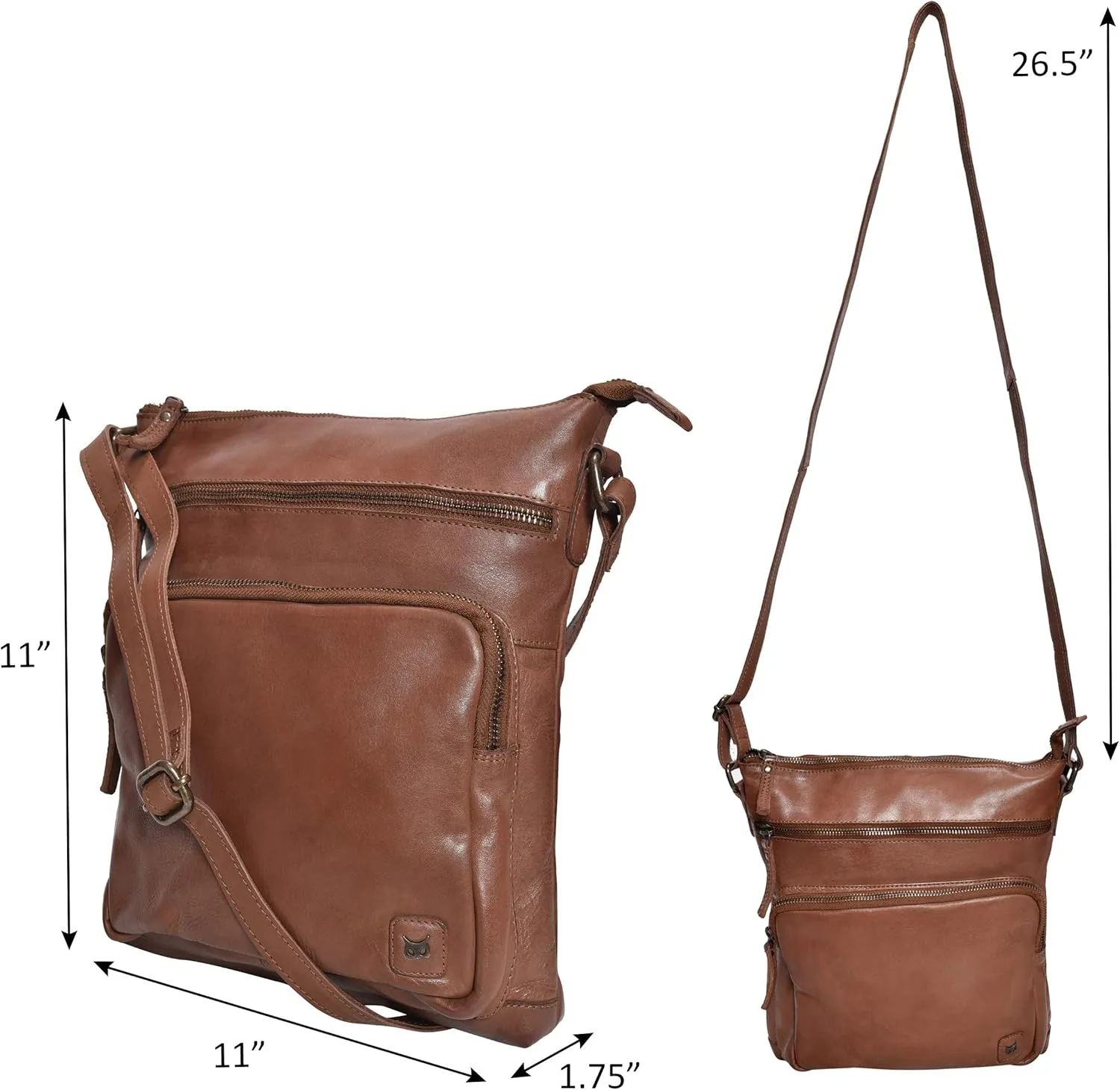 Real Leather Crossbody Bags Purses for Women Shoulder Handbags Crossover Handmade Stylish Trendy Pocketbook