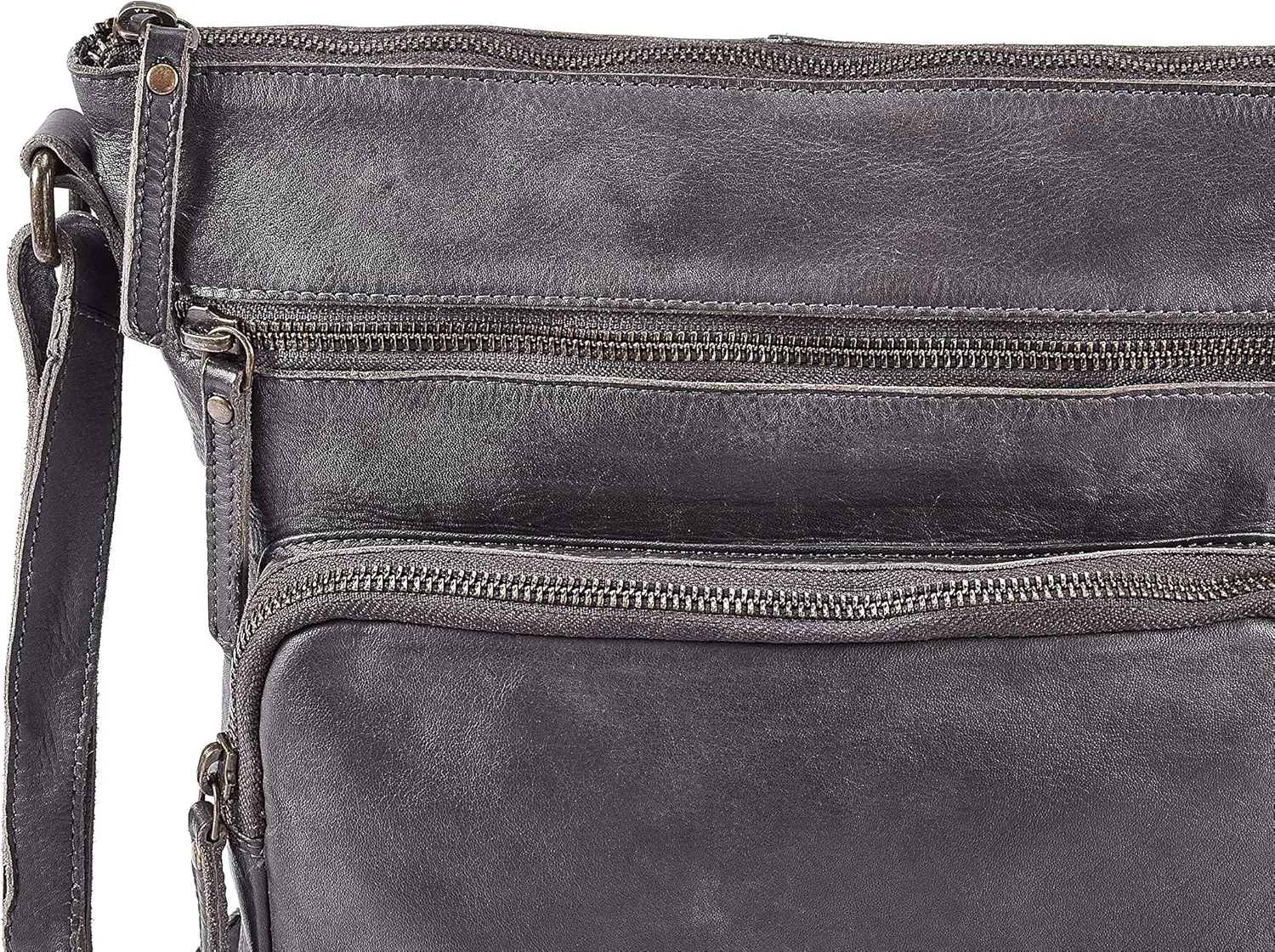 Real Leather Crossbody Bags Purses for Women Shoulder Handbags Crossover Handmade Stylish Trendy Pocketbook