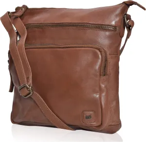 Real Leather Crossbody Bags Purses for Women Shoulder Handbags Crossover Handmade Stylish Trendy Pocketbook