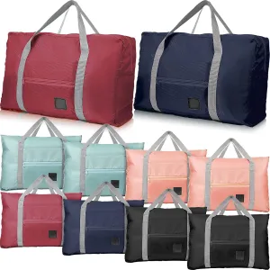 Reginary 10 Pcs Travel Duffel Bags Bulk Gift Mother's Day Graduation Class of 2025 End of Year Bag Foldable Airlines Personal Item Carry Women Weekender Overnight Tote Lightweight Luggage Sport Gym
