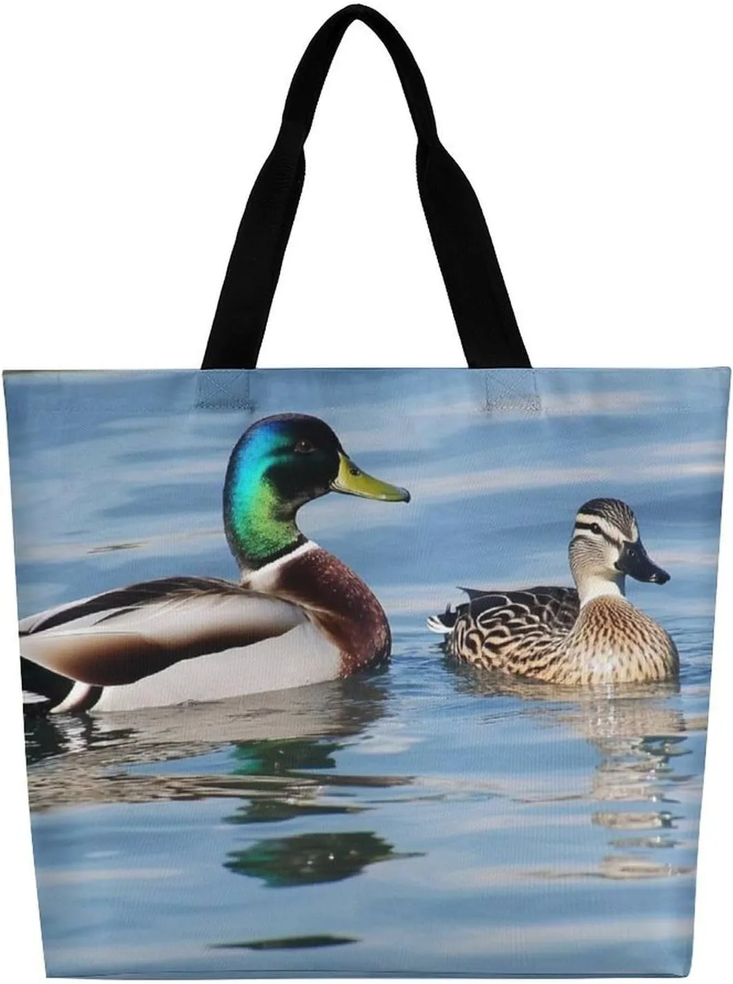 Reusable Grocery Bag for Women, Portable Large Shopping Storage Bag Casual Shoulder Handbags