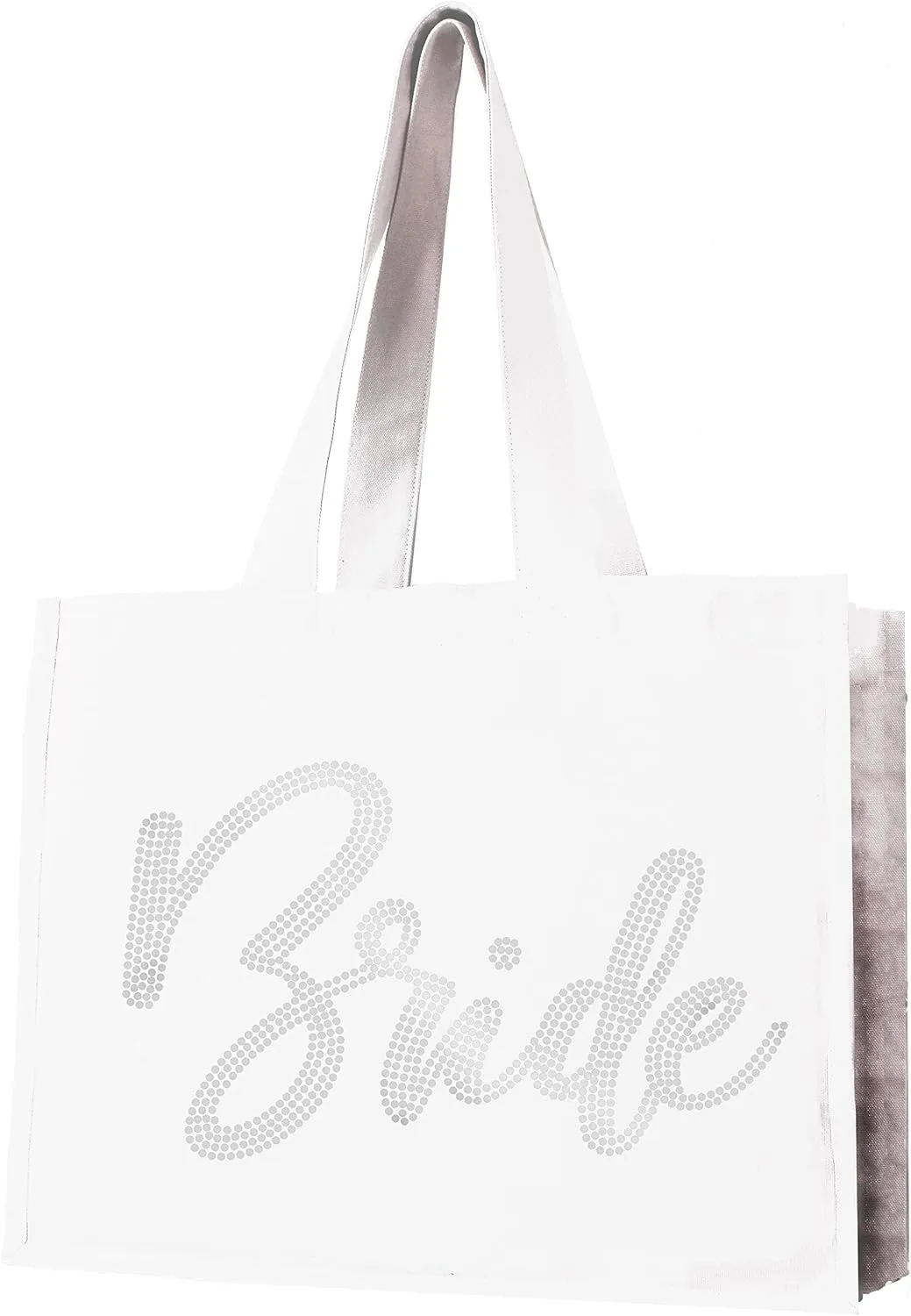 Rhinestone Canvas Bride Tote - Bride to Be Gift Bags JUMBO SIZE 18" x 14" Tote Bag - Tote Bag Bridal Gifts