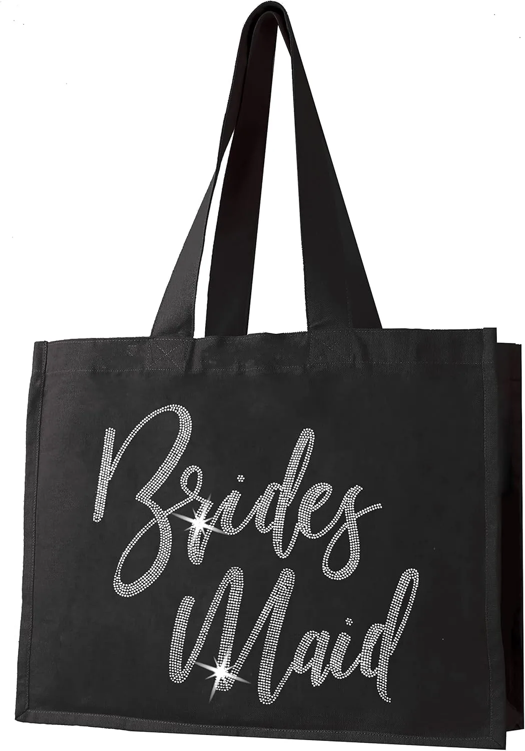 Rhinestone Canvas Bride Tote - Bride to Be Gift Bags JUMBO SIZE 18" x 14" Tote Bag - Tote Bag Bridal Gifts