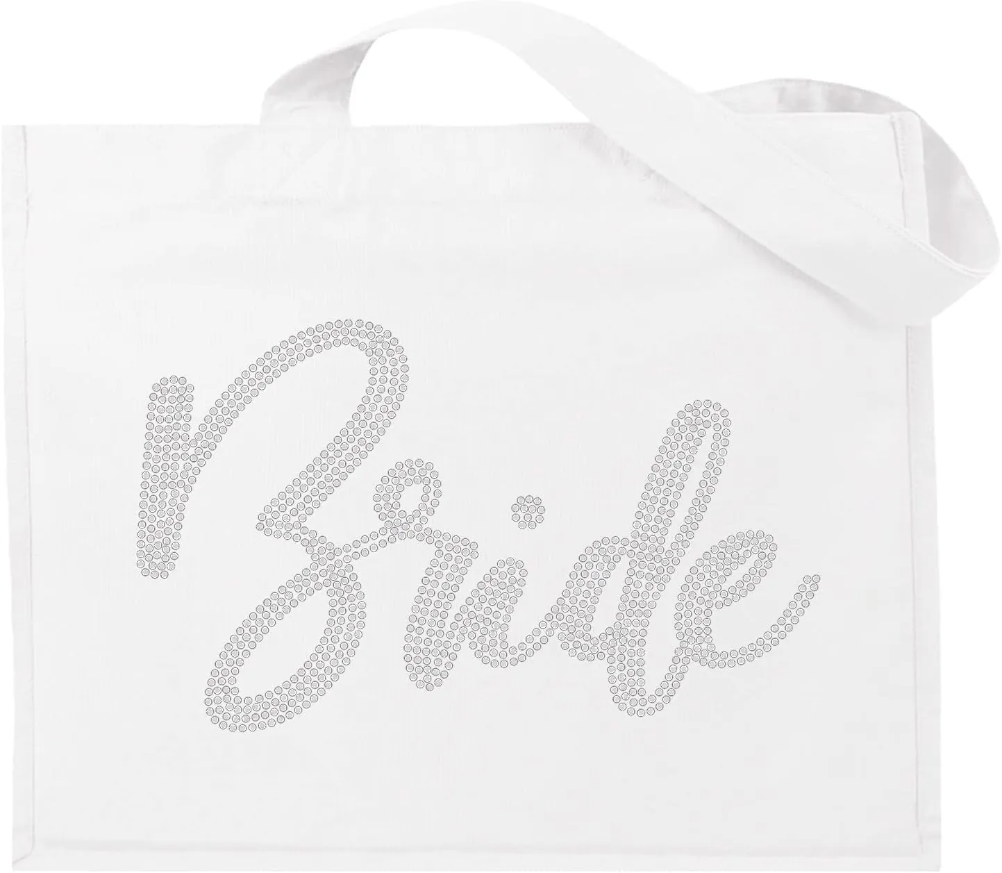 Rhinestone Canvas Bride Tote - Bride to Be Gift Bags JUMBO SIZE 18" x 14" Tote Bag - Tote Bag Bridal Gifts