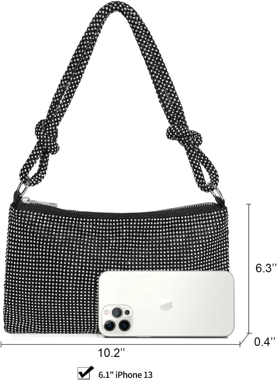 Rhinestone Purse for Women Evening Bag Glitter Sparkly Mini Handbags