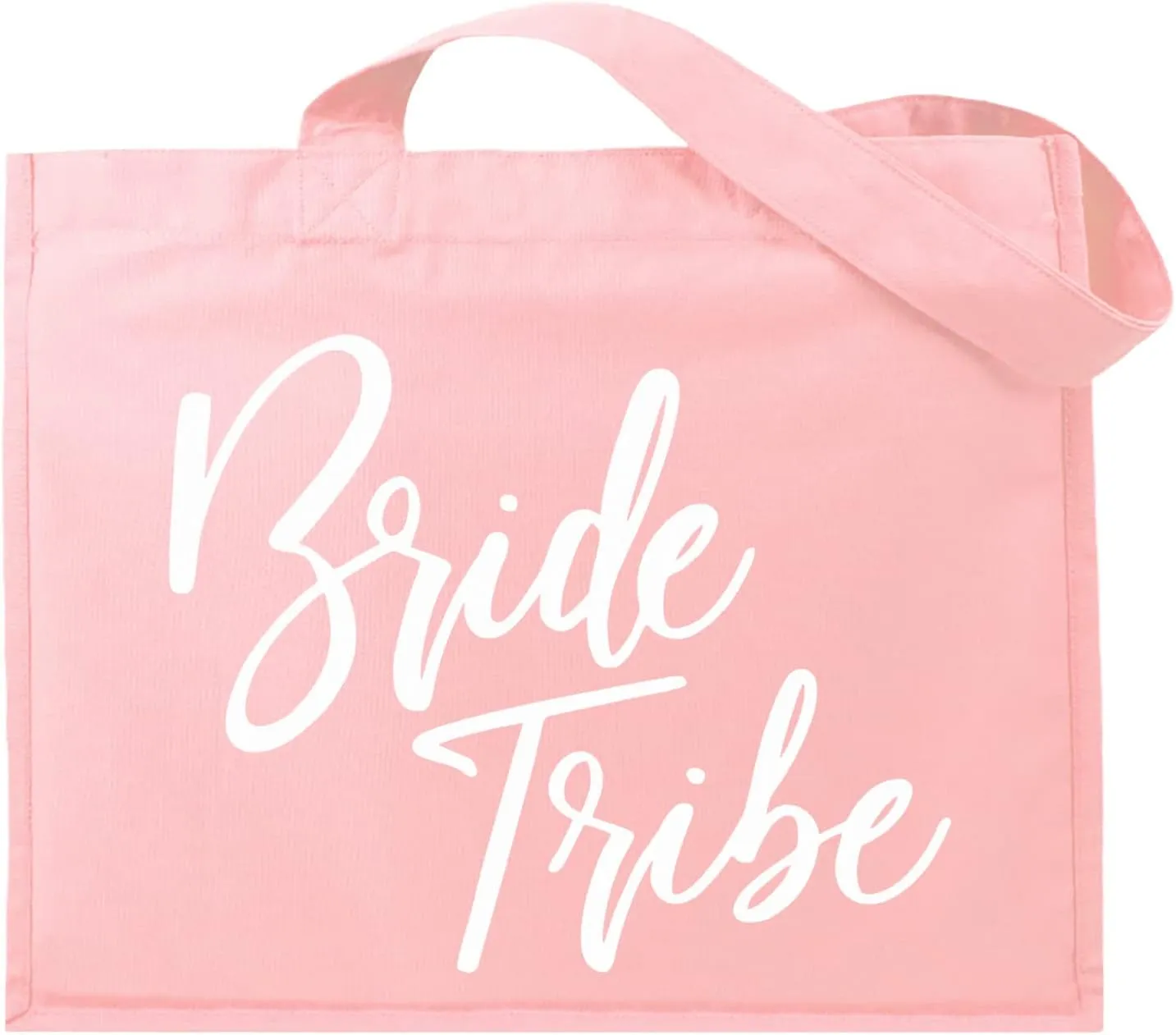 RhinestoneSash Bride Tote Bag - JUMBO SIZE 18" x 14" XL Cotton Canvas Wedding Totes - Engagement and Bridal Shower Gifts