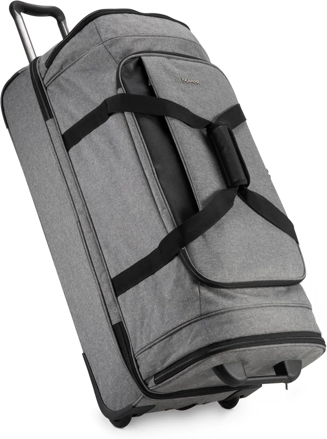 Ricardo Beverly Hills Malibu Bay 3.0 Rolling Duffel Travel Bag with Wheels & Handle, Weather & Abrasion Resistant Polyester, Spacious & Lightweight, StayFresh Polygiene Lining, 30" Wide, Gray