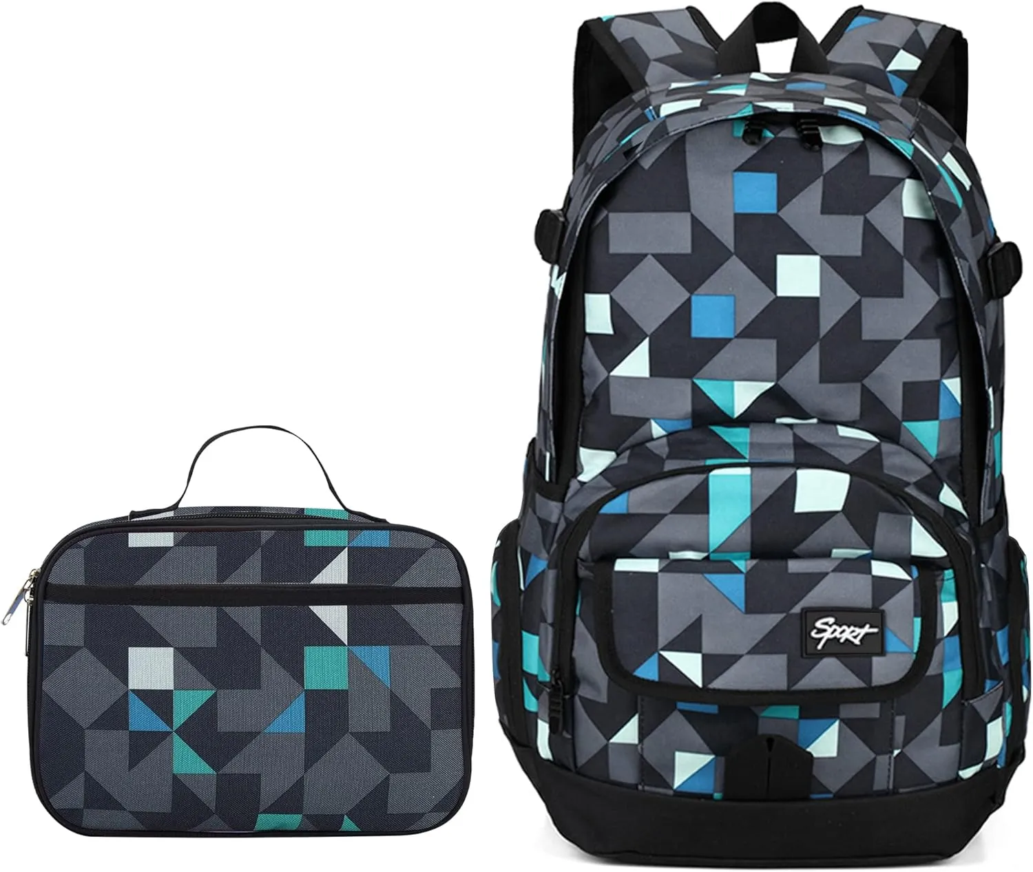 rickyh style Boys and Girls Kids Backpacks, Lightweight Backpack 18.5 x 13.75 x 8.75 Inches lunch bags 10 x 8 x 3.11 Inches Kids Backpacks for School and Travel, BPA Free