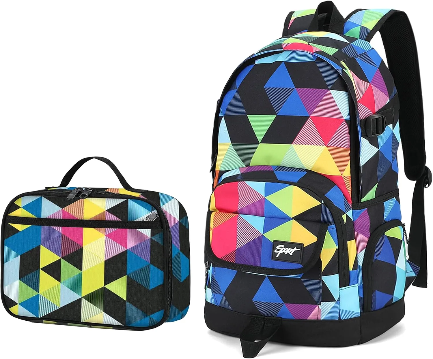 rickyh style Boys and Girls Kids Backpacks, Lightweight Backpack 18.5 x 13.75 x 8.75 Inches lunch bags 10 x 8 x 3.12 Inches Kids Backpacks for School and Travel, BPA Free