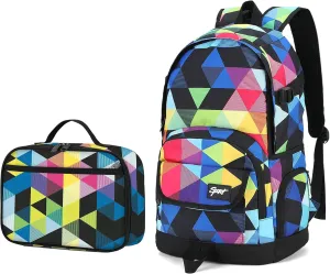 rickyh style Boys and Girls Kids Backpacks, Lightweight Backpack 18.5 x 13.75 x 8.75 Inches lunch bags 10 x 8 x 3.12 Inches Kids Backpacks for School and Travel, BPA Free