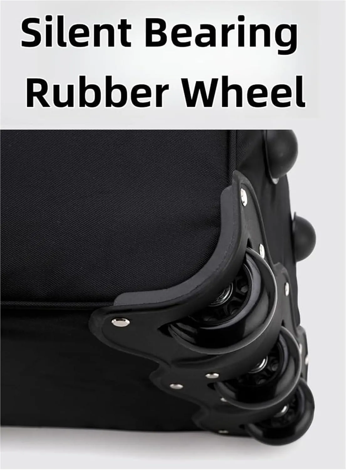 Rolling Duffle Bag With Wheels， Traveling Tote For Camp Travel Gym,Carry On Luggage Tote Unisex-Adult Short Term Trips，Weekender Camping Overnight Carry On(Black,Small)