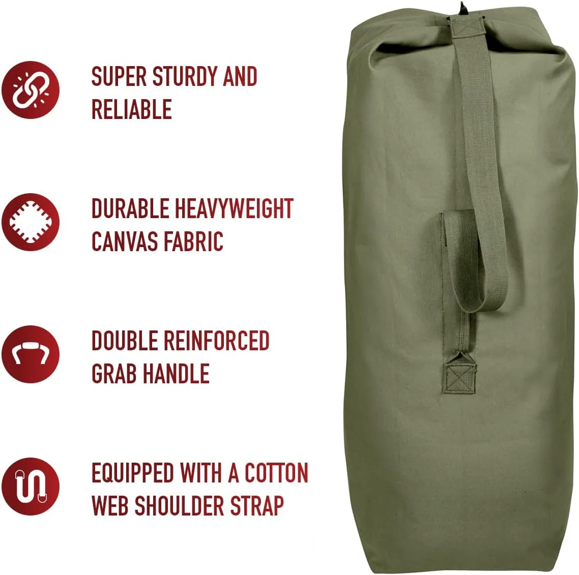 Rothco Top Load Canvas Duffle Bag