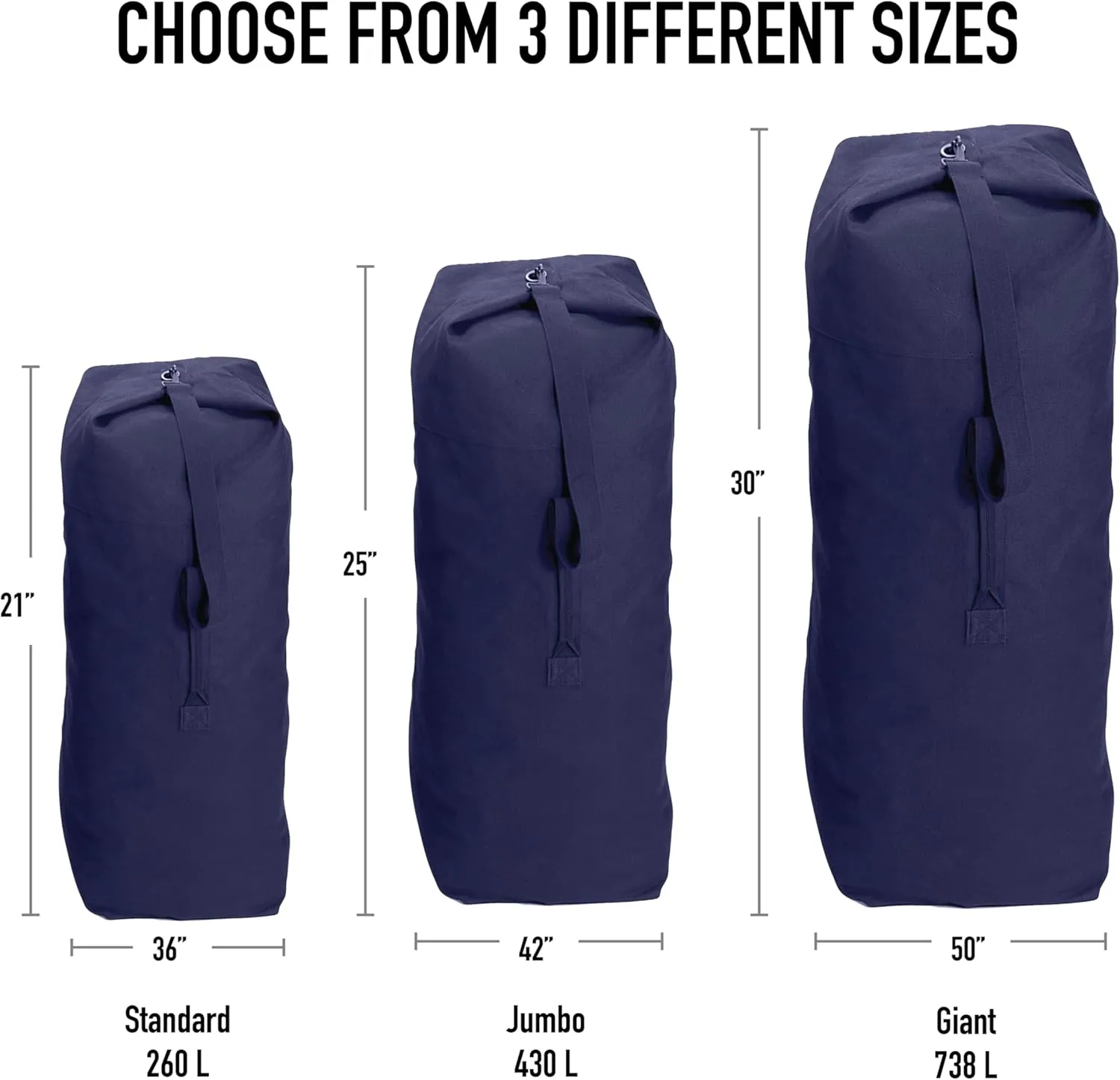 Rothco Top Load Canvas Duffle Bag