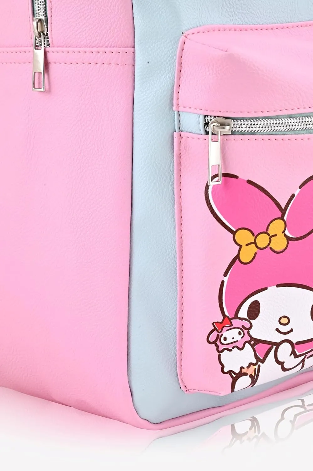 Sanrio Hello Kitty Backpack for Girls, Boys, Women, Men, Adults, Unisex | Cute PU Leather Large Hello Kitty, Kuromi and My Melody Travel Backpack Purse Shoulder Purse Travel Backpack