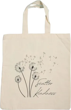 Scatter Kindness Canvas Tote Bag 15x16 Inches, Kindness Gifts, Friendship Gifts, Inclusion Matters, Autism Awareness Gifts, Natural