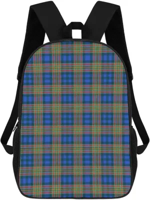 Scottish Clan MacLellan Tartan Plaid Backpack Lightweight Waterproof Backpacks Laptop Backpack for Unisex Casual Travel Daypacks Large Capacity
