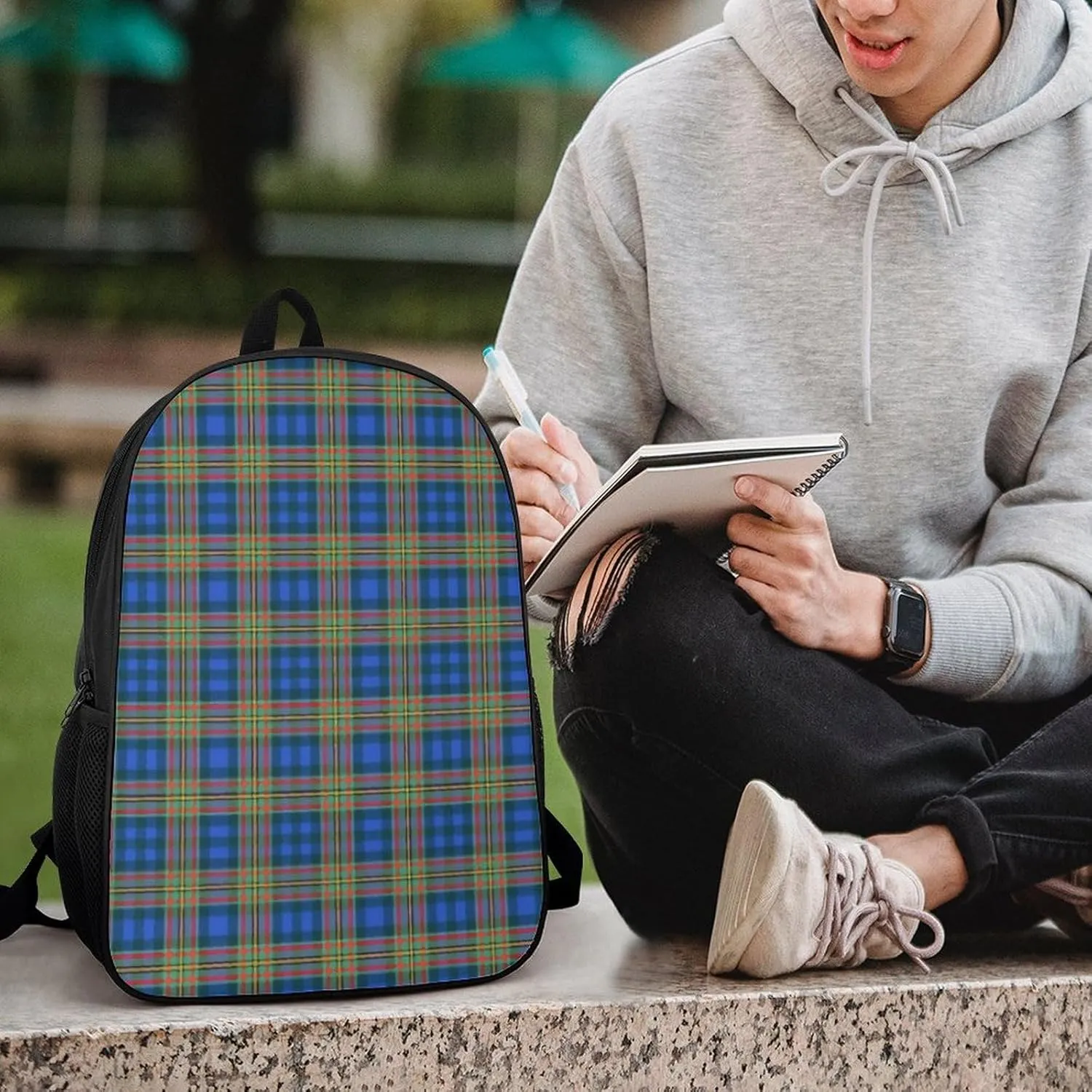 Scottish Clan MacLellan Tartan Plaid Backpack Lightweight Waterproof Backpacks Laptop Backpack for Unisex Casual Travel Daypacks Large Capacity